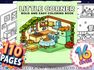 Bold Easy Little Corner Coloring Pages